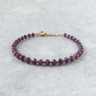 purple sapphire delicate bracelet September birthstone jewelry meaningful gif unique