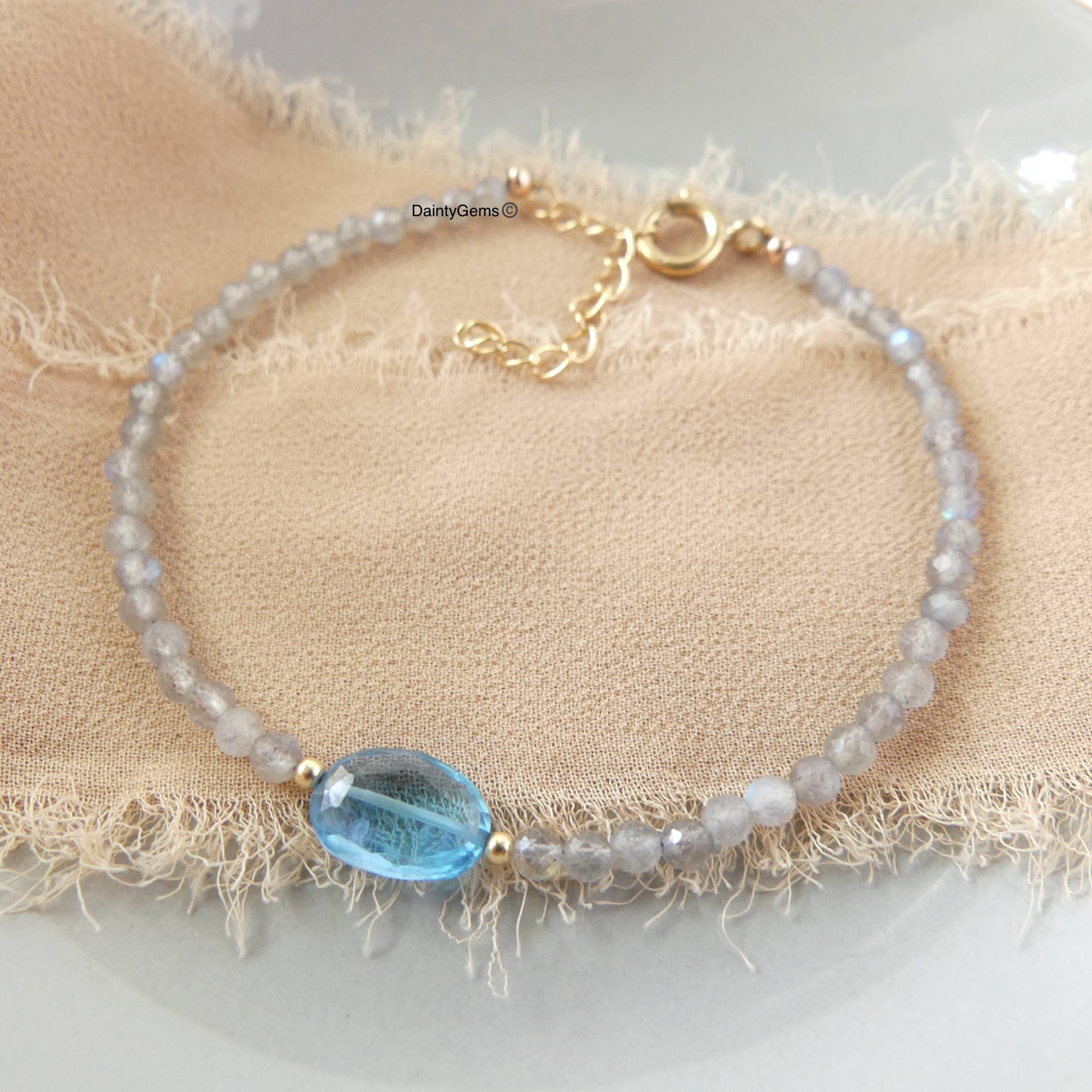 cute swiss topaz bracelet