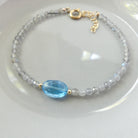 delicate swiss topaz and labradorite bracelet