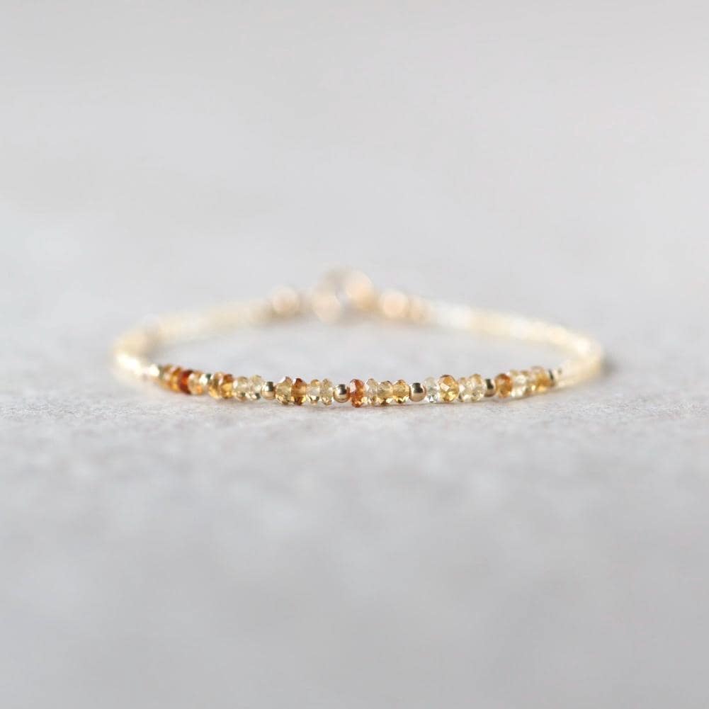 Tiny Ombre Citrine Bracelet