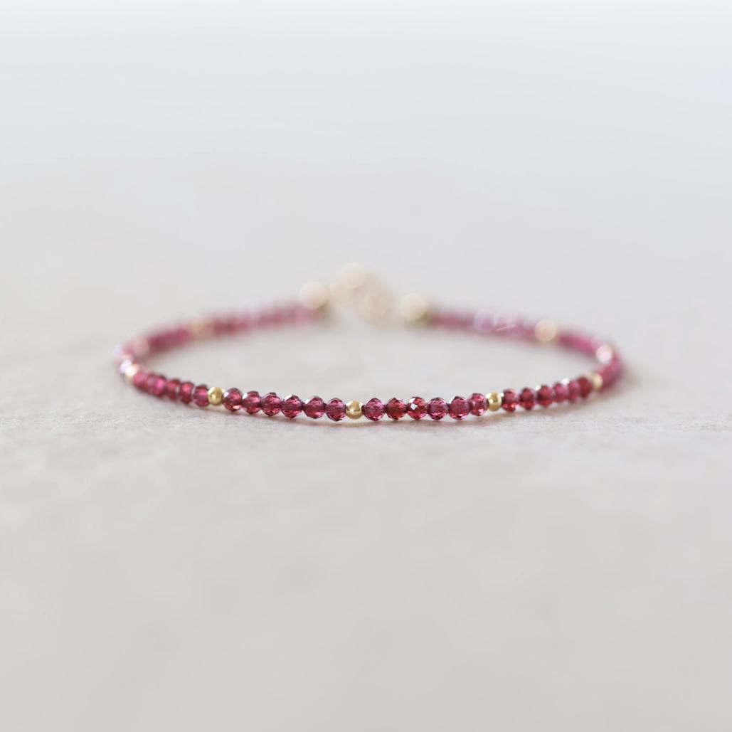 Tiny Garnet Bracelet