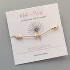 Tiny Gold Filled Beaded Bracelet Silk Cord Wish Bracelet Dainty Minimalist Jewelry Friendship Bracelet Stacking Birthday Gift for Women