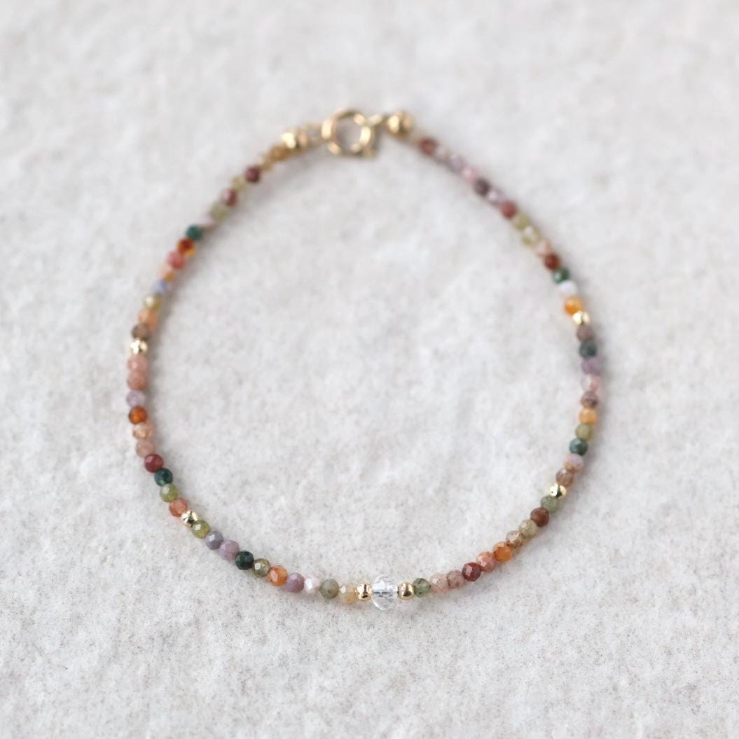 Tiny Indian Agate Bracelet