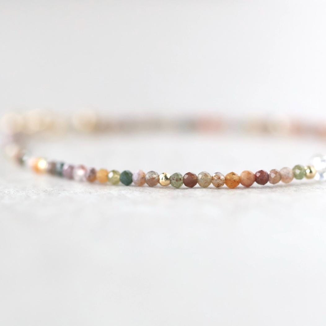 Tiny Indian Agate Bracelet