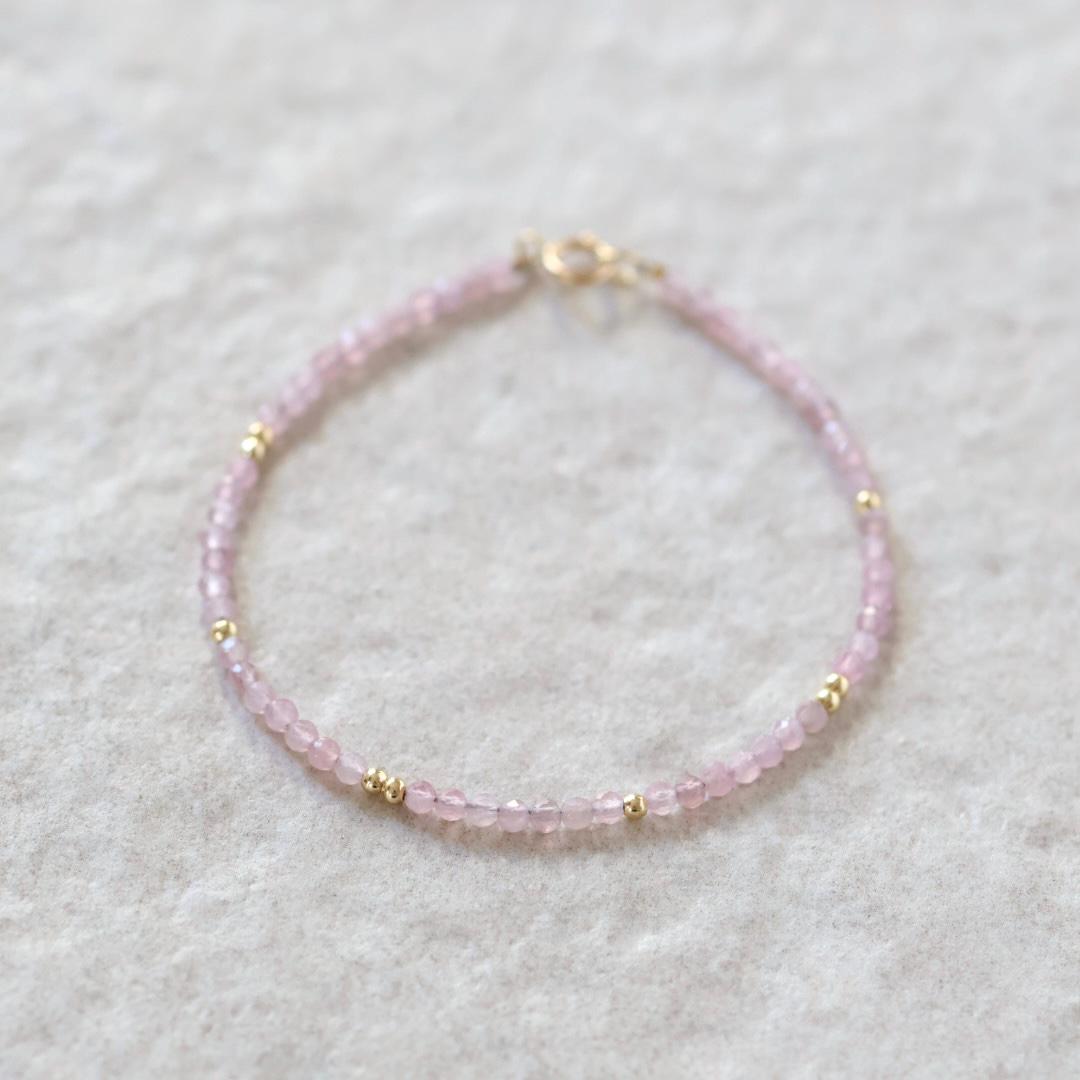 Tiny Rose Quartz Bracelet