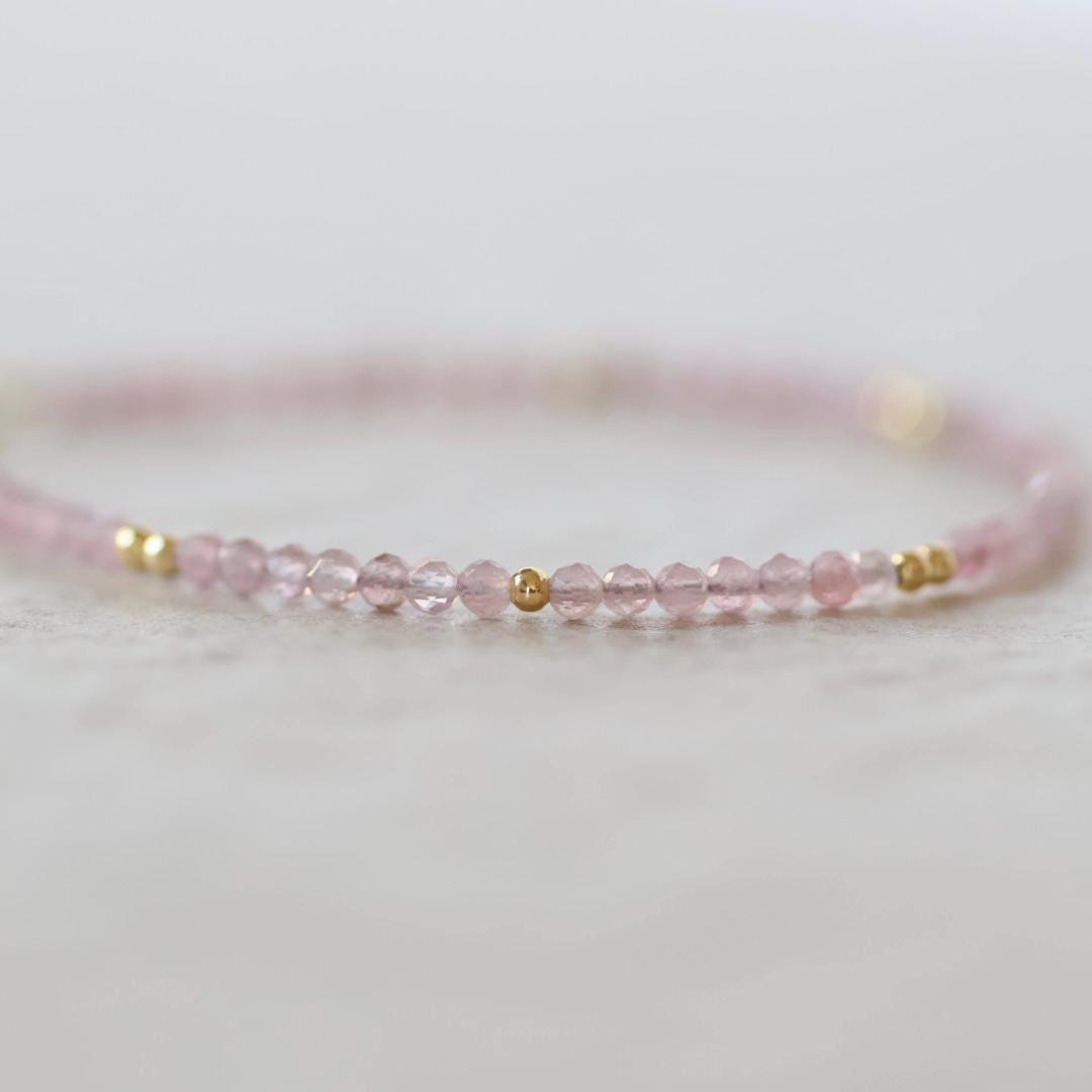 Tiny Rose Quartz Bracelet