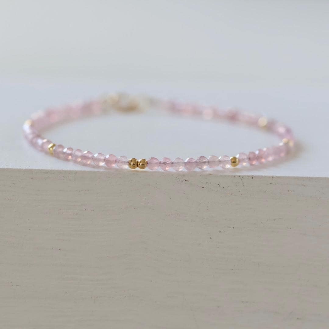 Tiny Rose Quartz Bracelet