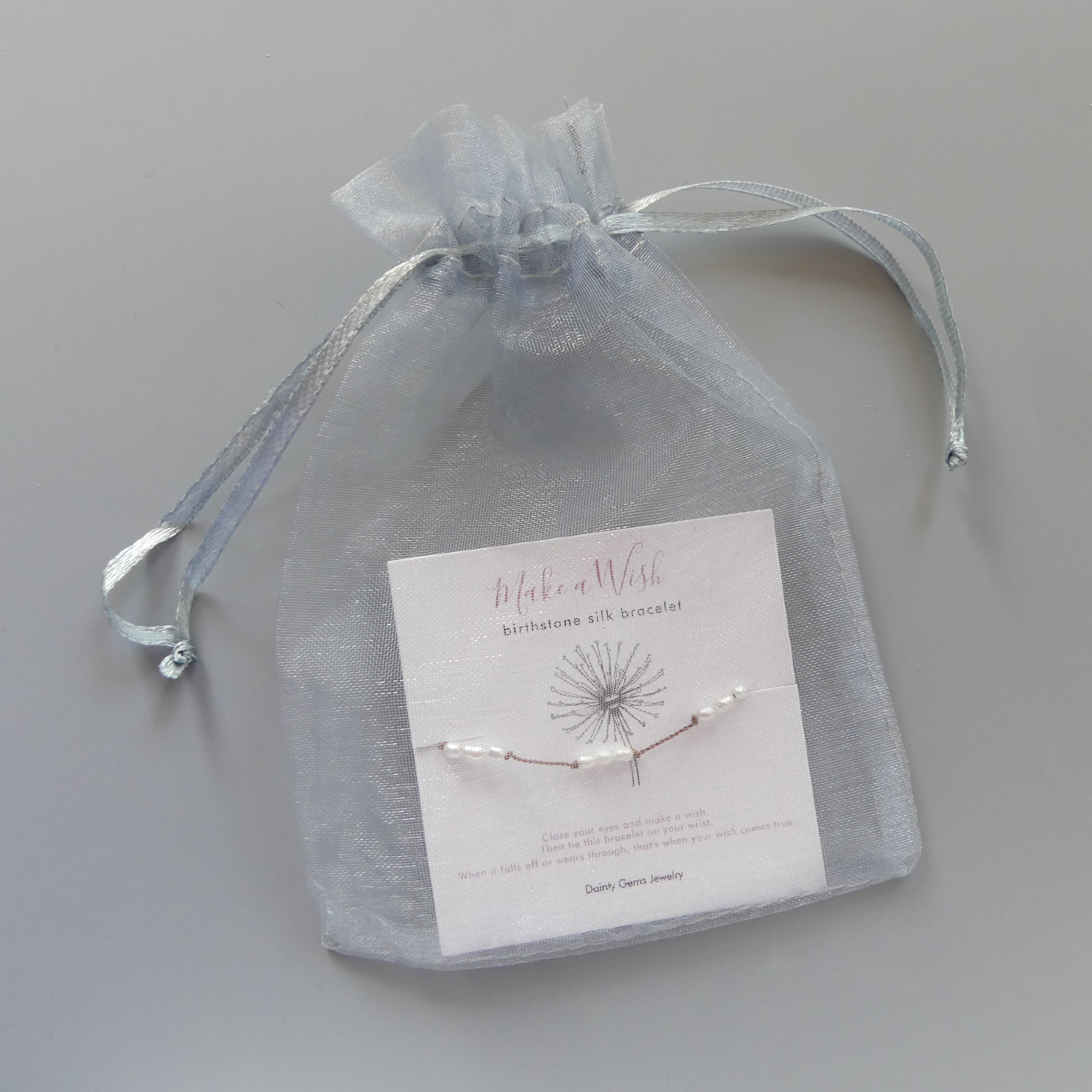 Tiny Pearl Bracelet Knotted Silk Wish Bracelet Dainty Minimalist Jewelry Gold Filled June Birthstone Bracelet Stacking Birthday Gift Women