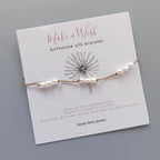 Tiny Pearl Bracelet Knotted Silk Wish Bracelet Dainty Minimalist Jewelry Gold Filled June Birthstone Bracelet Stacking Birthday Gift Women