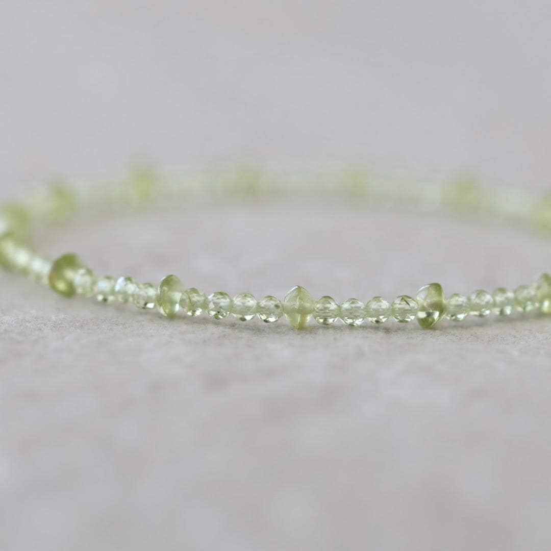 Tiny Peridot Bracelet
