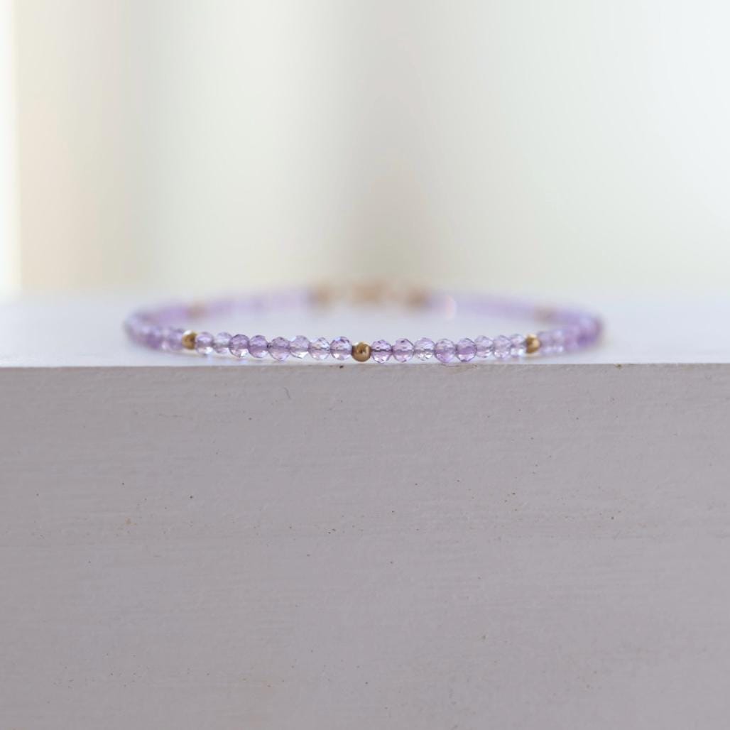 Tiny Pink Amethyst Bracelet