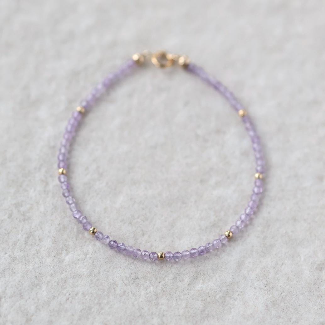Tiny Pink Amethyst Bracelet