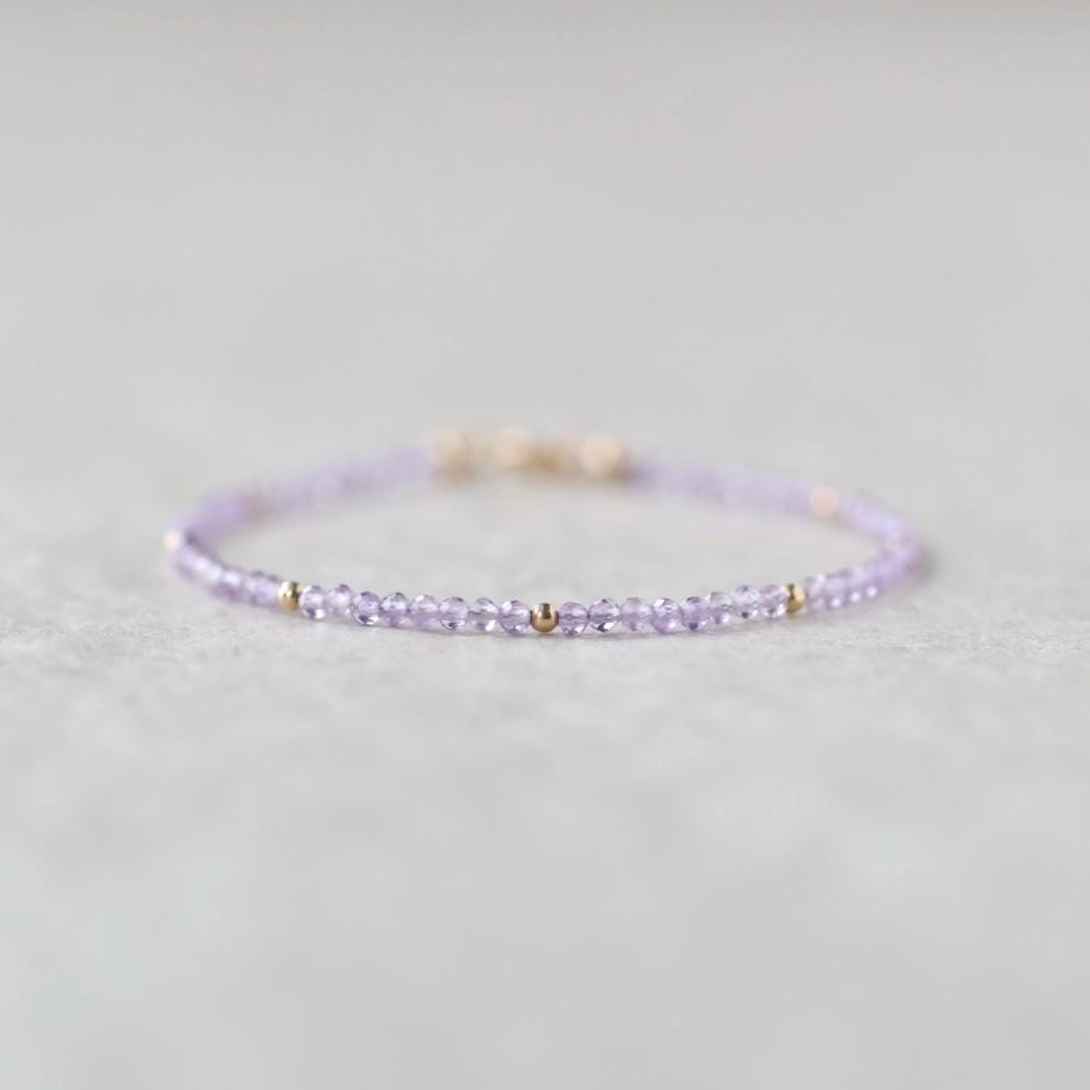 Tiny Pink Amethyst Bracelet