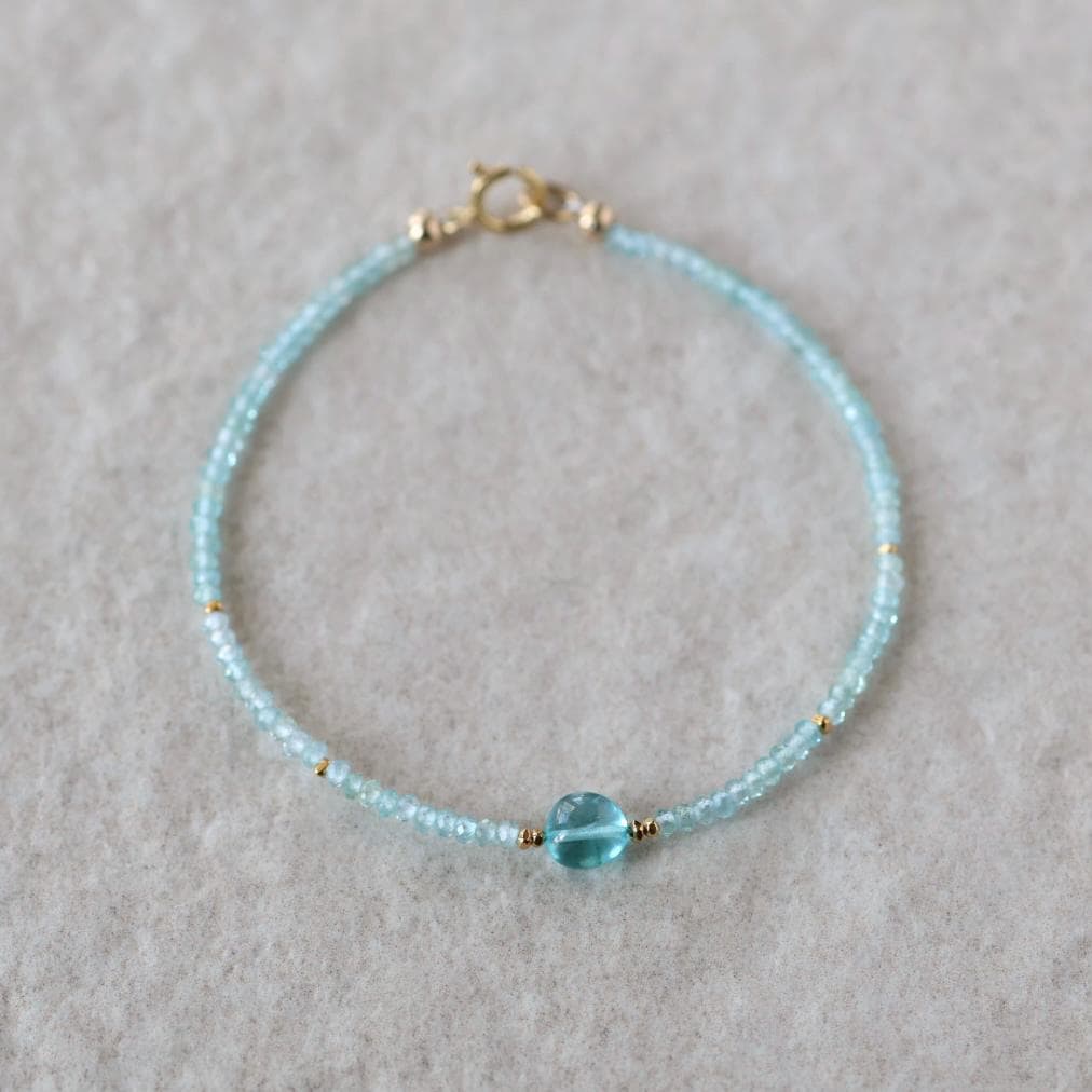 Tiny Neon Apatite Bracelet