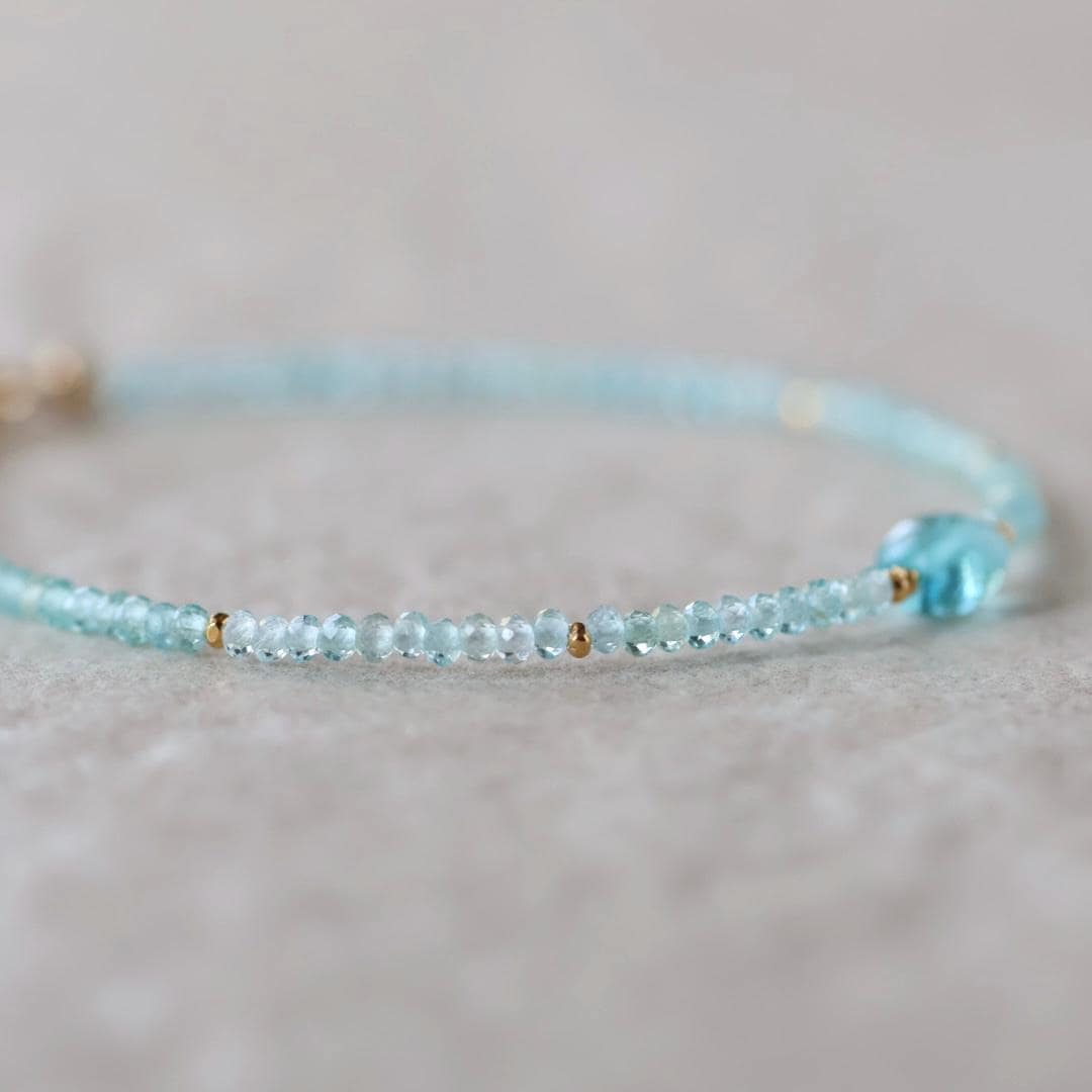 Tiny Neon Apatite Bracelet