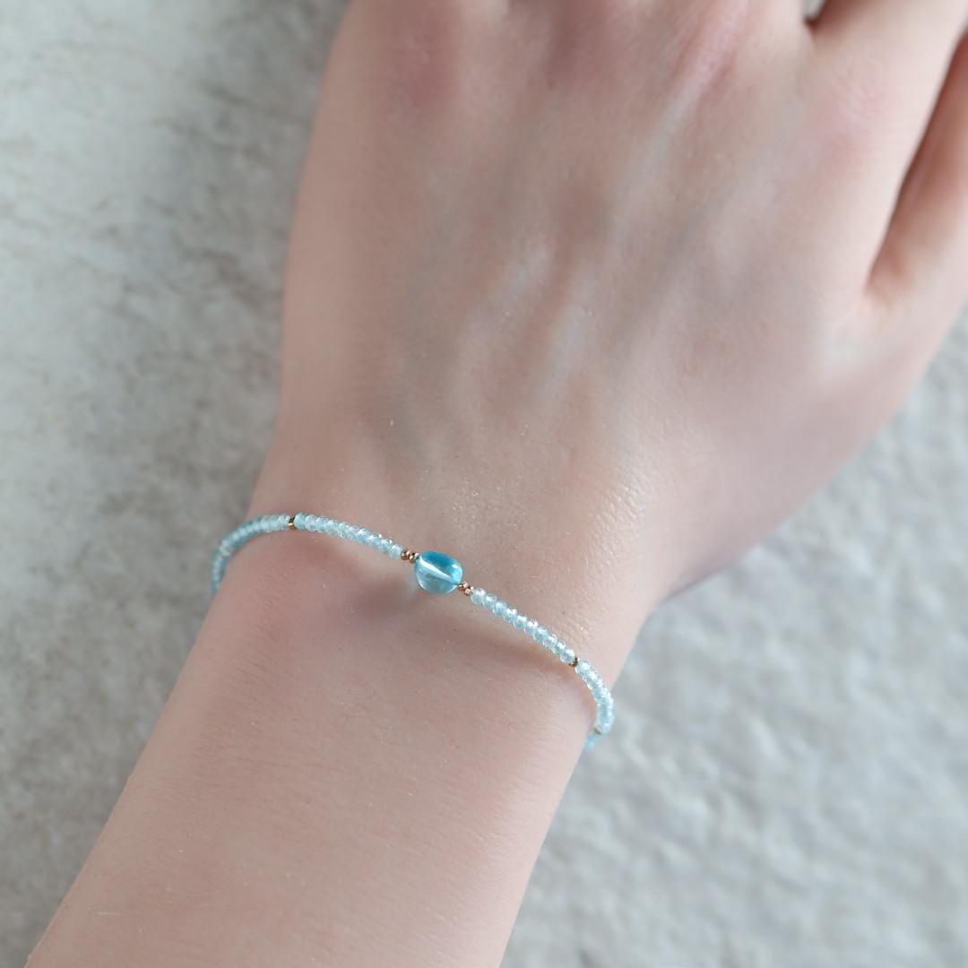 Tiny Neon Apatite Bracelet