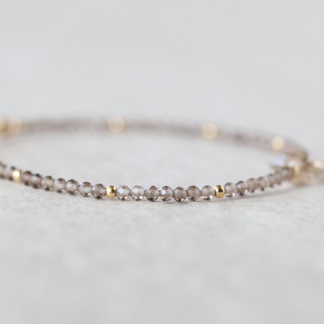 Tiny Smoky Quartz Bracelet