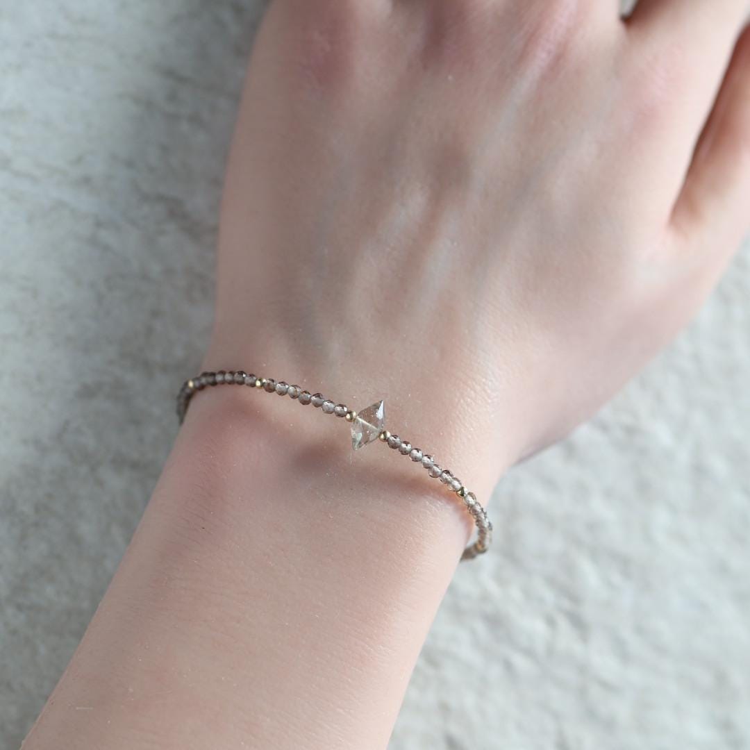 Tiny Smoky Quartz Bracelet