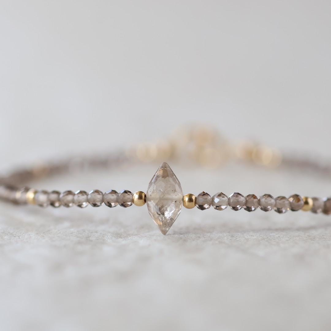 Tiny Smoky Quartz Bracelet