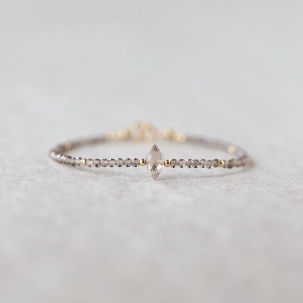 Tiny Smoky Quartz Bracelet