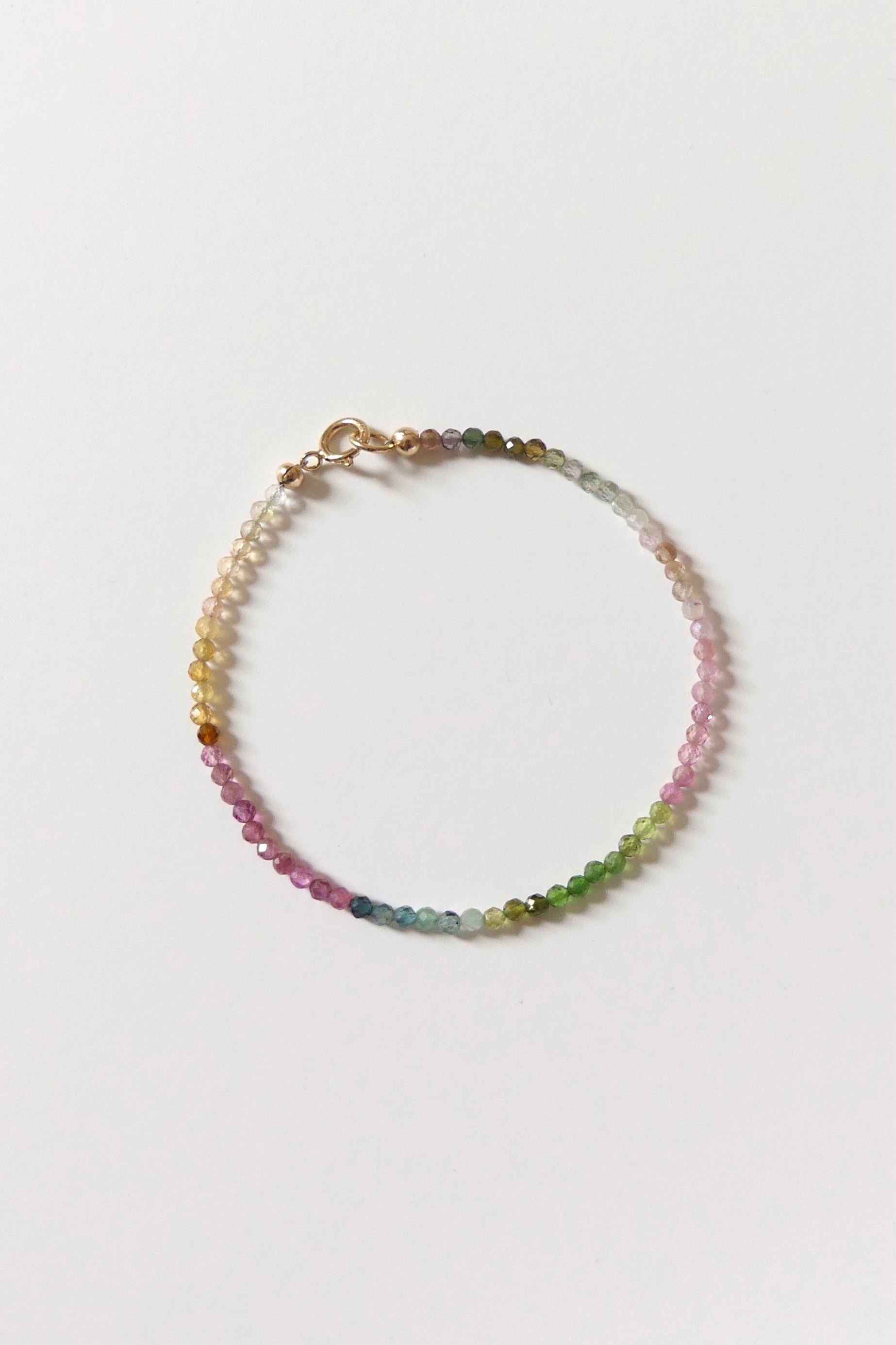 dainty watermelon tourmaline bracelet, gemstone beaded bracelet for women and men, unisex tourmaline bracelet delicate, October birthstone gift