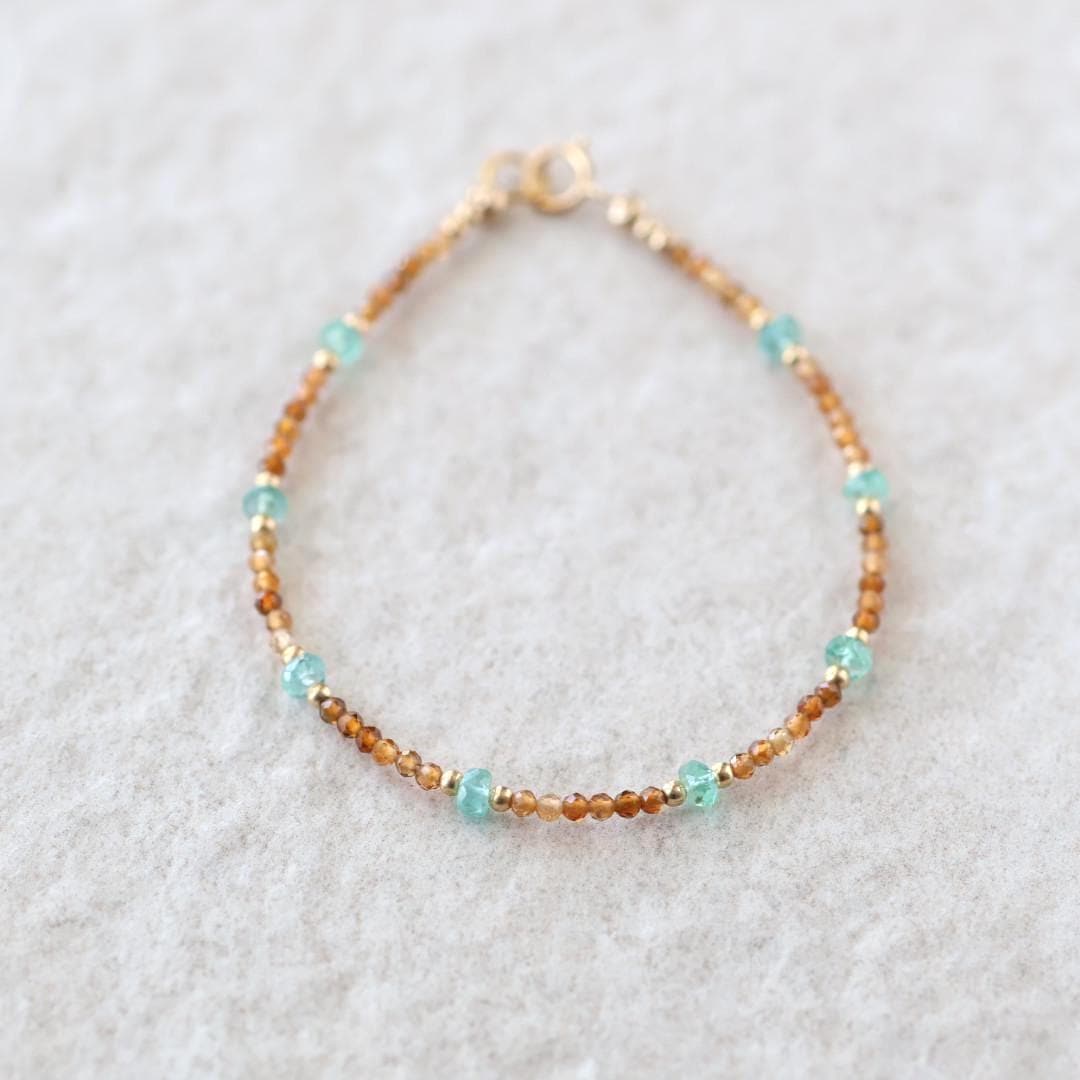 Tiny Yellow Tourmaline Bracelet