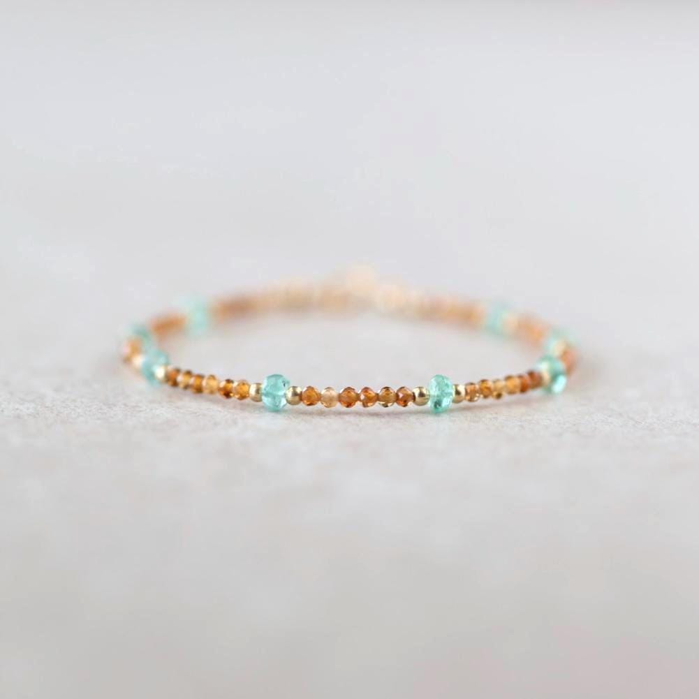 Tiny Yellow Tourmaline Bracelet