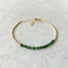 dainty tsavorite garnet bracelet green garnet unique jewelry gift special