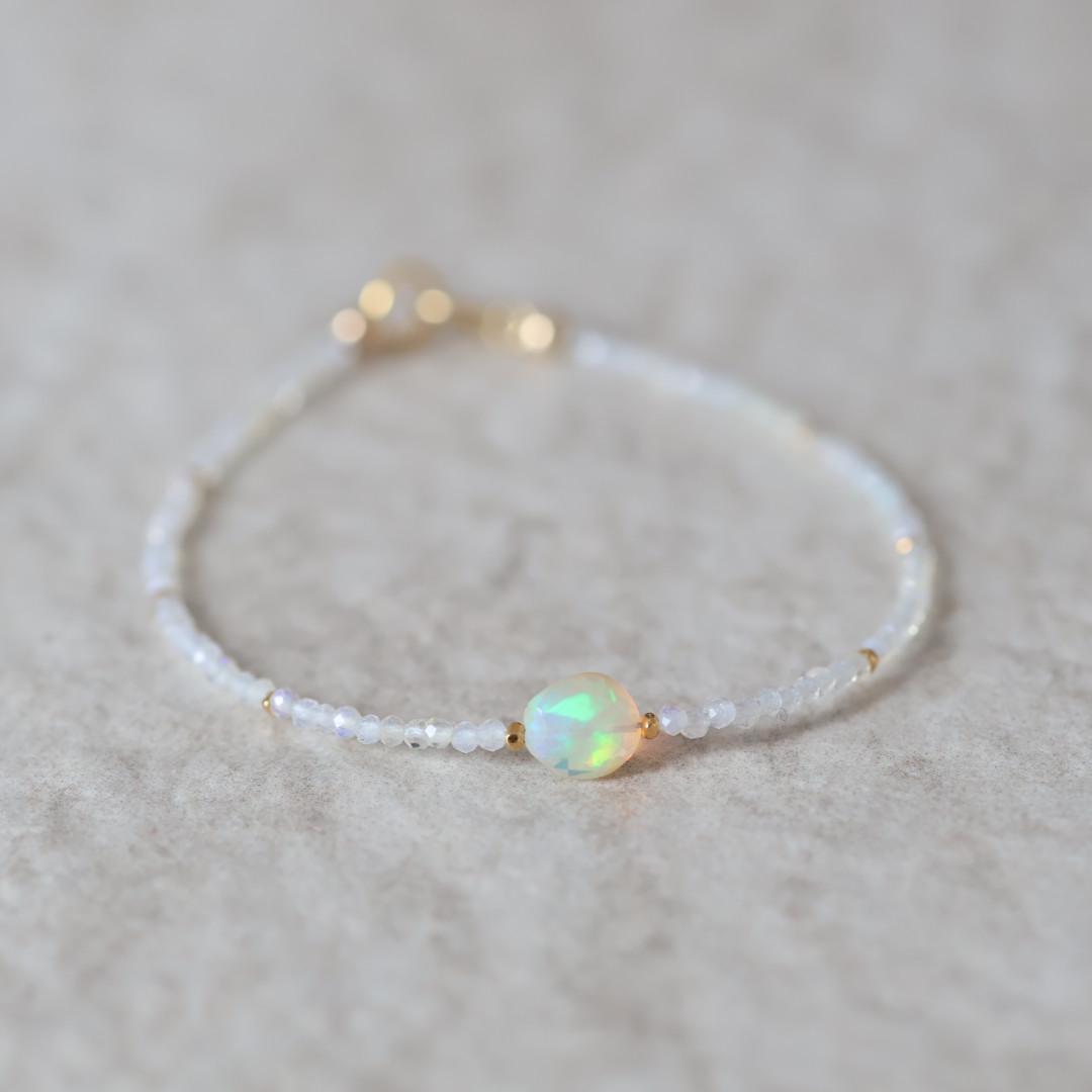 Tiny Ethiopian Opal Bracelet